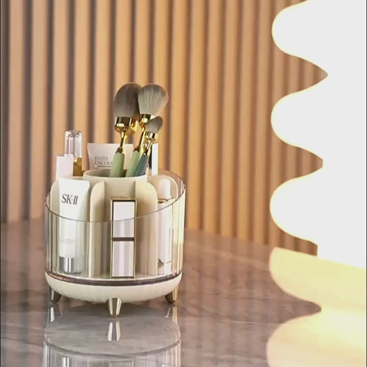 Desktop Rotating Makeup Brush Storage Cartridge